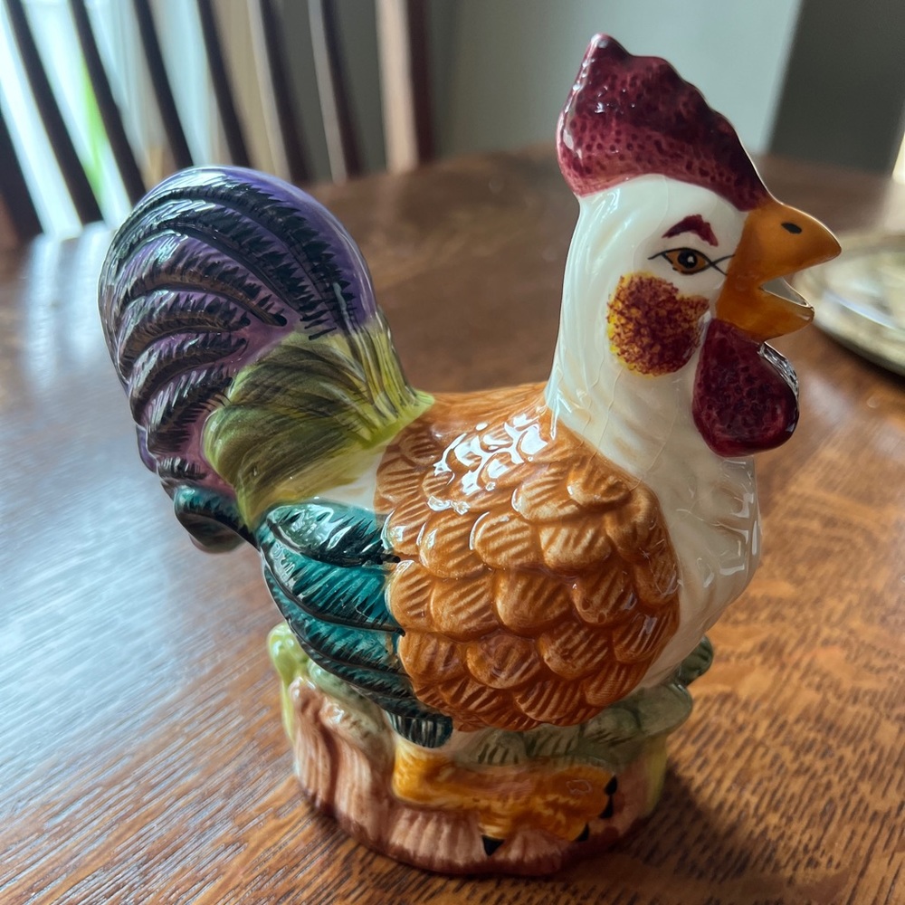 Gemco Ware Rooster Chicken Scouring Scrub Pad Sponge Holder Kitchen Sink 6.5"